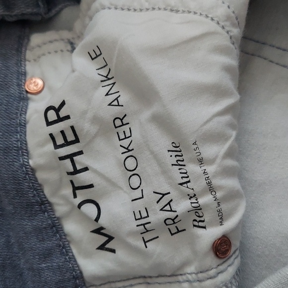 MOTHER The Looker Ankle Fray Relax Awhile Size 27 - Picture 15 of 17